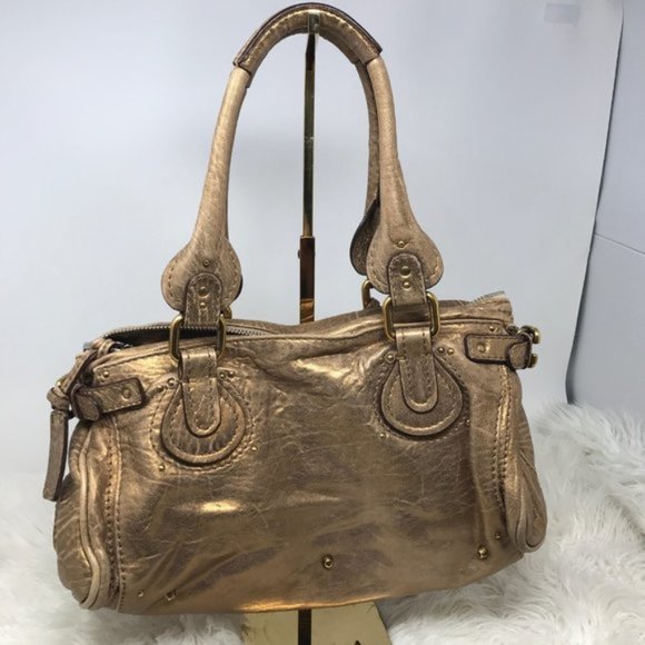 Authentic Chloe Paddington Hand Bag bronze - Picture 10 of 11